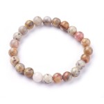 Crazy Agate 8mm Ball Stretch Bracelet 55mm